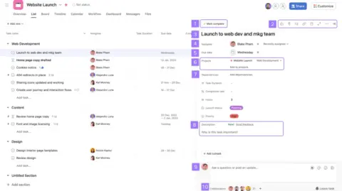 plateforme collaborative Asana